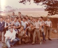 Esperando al Autobus cerca de La Mina 1981